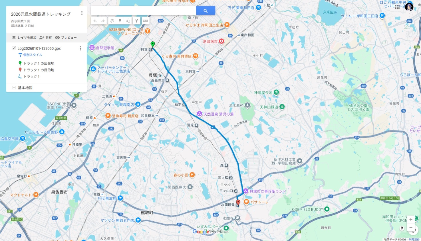 Google mapへのリンク